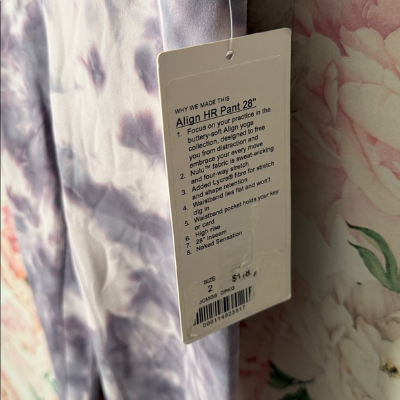 149-$65 NWT *FREE SHIPPING* Lululemon Align Pant 28" *Diamond Dye size 2 - Picture 3 of 4